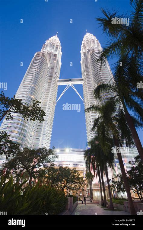 Petronas Towers Kuala Lumpur Malaysia Southeast Asia Asia Stock