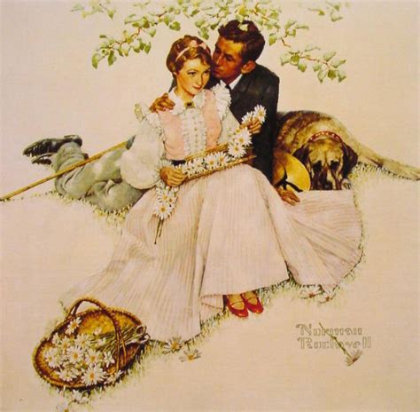 Flowers In Tender Bloom 1955 Norman Rockwell Totally History