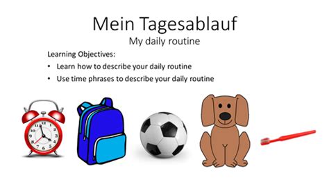 Daily Routine In German Teaching Resources