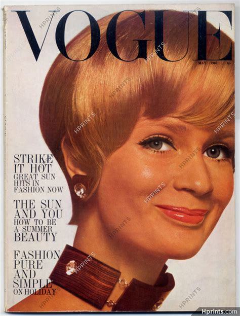 Uk Vogue British Magazine 1967 May Christian Dior David