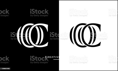 Oc Or Co Alphabet Letters Luxury Logo Vector Design Stock Illustration