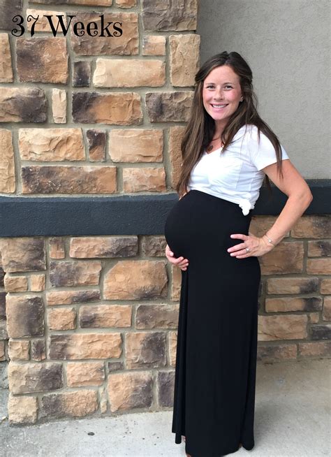 37 Weeks Pregnant Bump Update Caitlin Houston