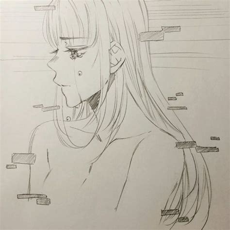 Glitch Anime Drawings Amino
