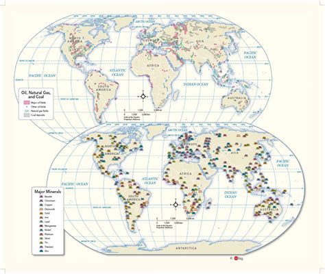 World Resources Wall Map By Geonova Mapsales
