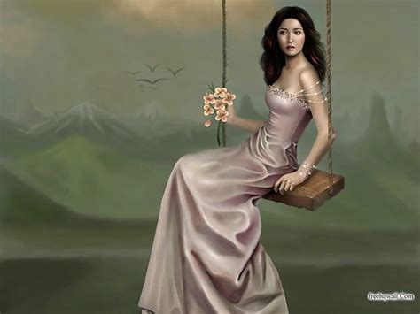 fantasy girl fantasy hanging dress girl hd wallpaper peakpx