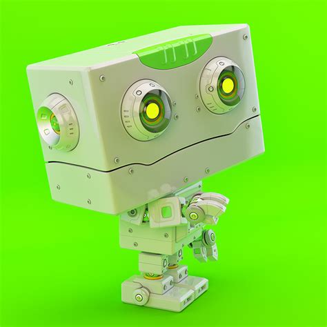 Green Robot Toy Pointing Buy Your Robot
