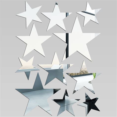 Wallstickers Folies Stars Decorative Mirrors Acrylic