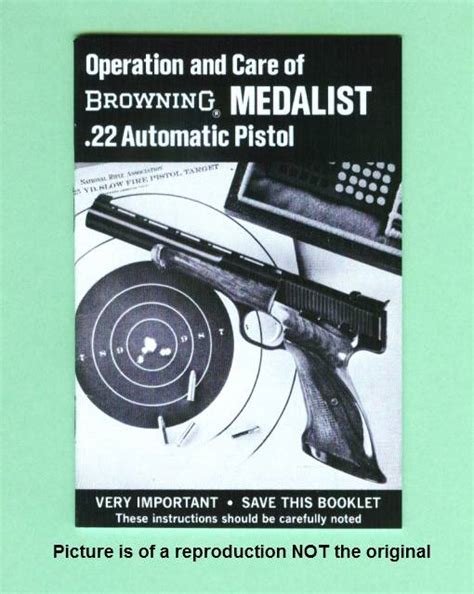 Browning Medalist Manual Repro For Sale At Gunauction Com