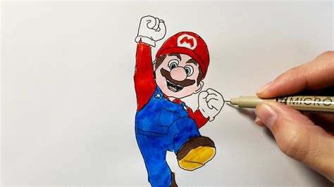 How To Draw Mario From The Super Mario Bros Movie Youtube