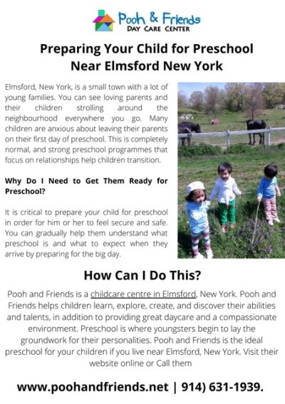 Getting Your Child Ready For Preschool In Elmsford New York