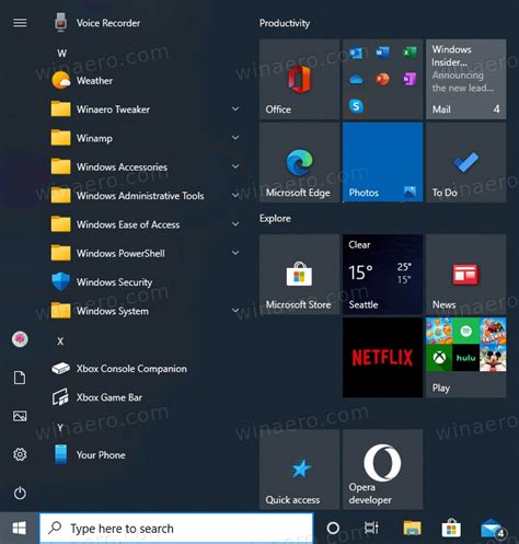 Windows 10 Start Menu Redesign