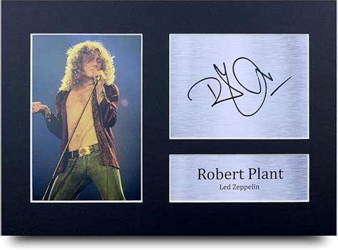 Hwc Trading Robert Plant Signed A4 Printed Autograph Led Zeppelin Music