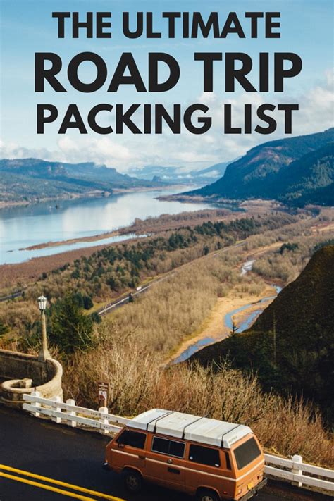 What To Pack For A Road Trip Free Printable Pdf Packing