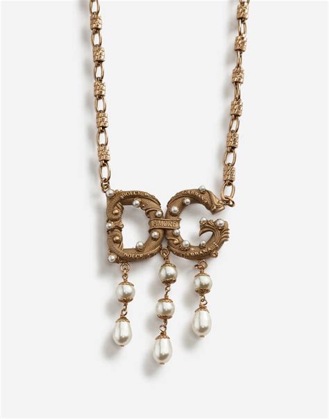 Womens Jewelry And Bijoux Dolceandgabbana Short Necklace With Logo