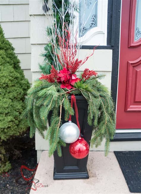Create a winter wonderland with outdoor christmas decorations. Outdoor Christmas Decorations on a Budget! ~- Designed Decor