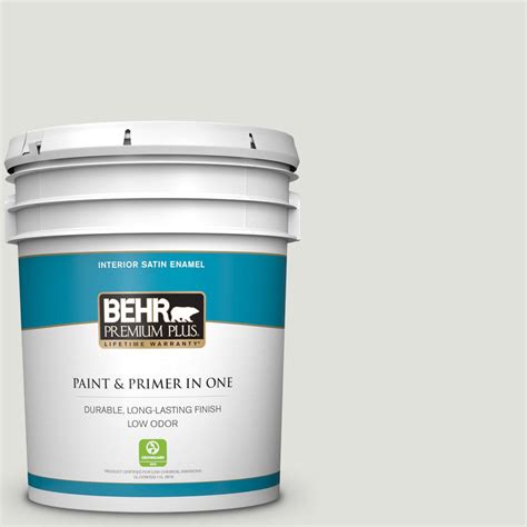 Behr Premium Plus 5 Gal Gr W06 Winds Breath Satin Enamel Low Odor