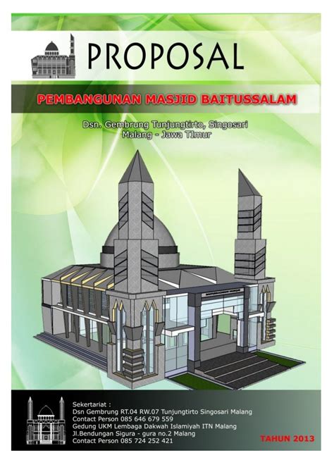 Cover Proposal Pembangunan Masjid