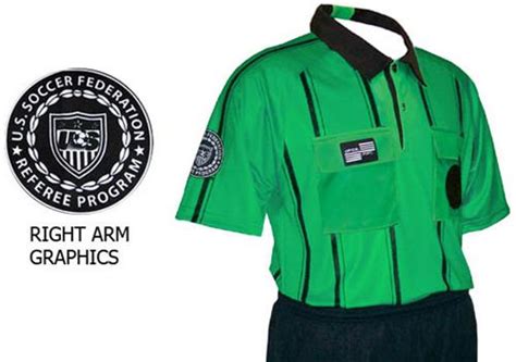 Ussf Pro Soccer Referee Jerseys Green Striped Soccer Equipment And Gear