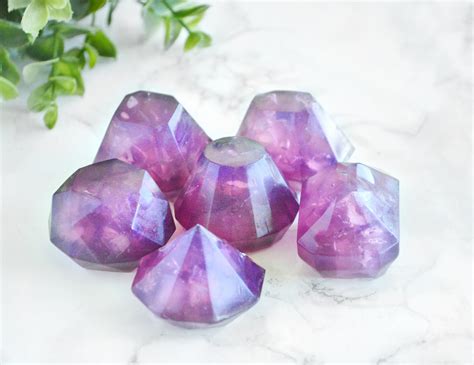 Amethyst Gem Soap Set By Tailored Soap