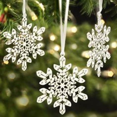 Swarovski Crystal Pixel Snowflake Ornament Swarovski Christmas