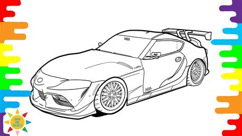 Toyota Supra Coloring Pages Toyota Supra Mk5 Coloring Pages Speed