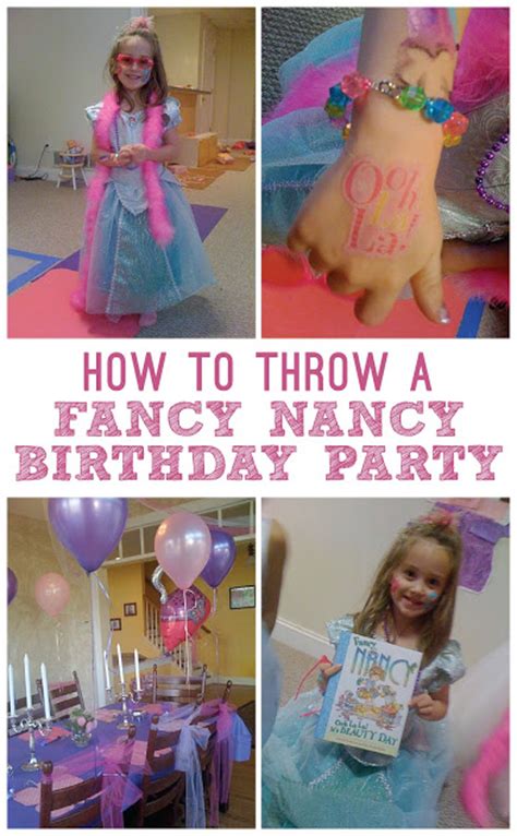 How To Throw A Fancy Nancy Birthday Party Classy Mommy