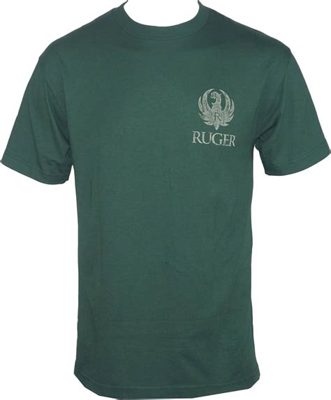 Ruger Firearms Mens Shield T Shirt Green Clothing