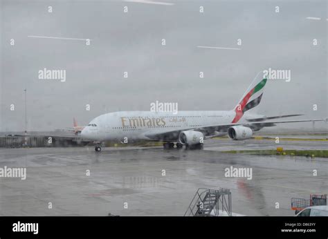 Emirates Airbus 380 Stock Photo Alamy