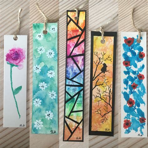 Watercolor Bookmarks Segnalibri Fatti A Mano Segnalibri Fai Da Te