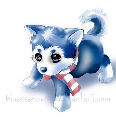Anime Baby Husky Cute Husky Puppies Cute Animal Drawings Baby Huskies