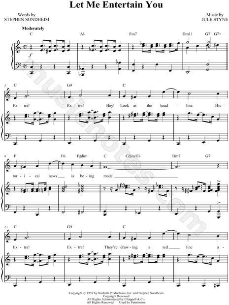 Jacqueline Mayro Let Me Entertain You Sheet Music In C Major Download And Print Sku Mn0050843