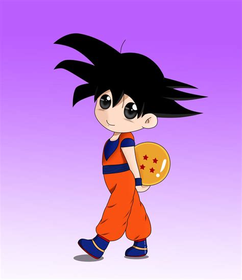 Chibi Goku ~ Four Star Dragonball By Onlyifitsfluffy On Deviantart
