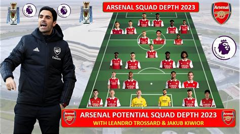 Arsenal Potential Squad Depth 2023 With Leandro Trossard And Jakub Kiwior
