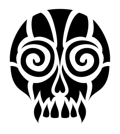 Tribal Skull By Aquadeus On Deviantart