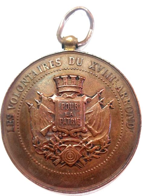 Médaille - Les volontaires du XVIIIe arrondissement ...