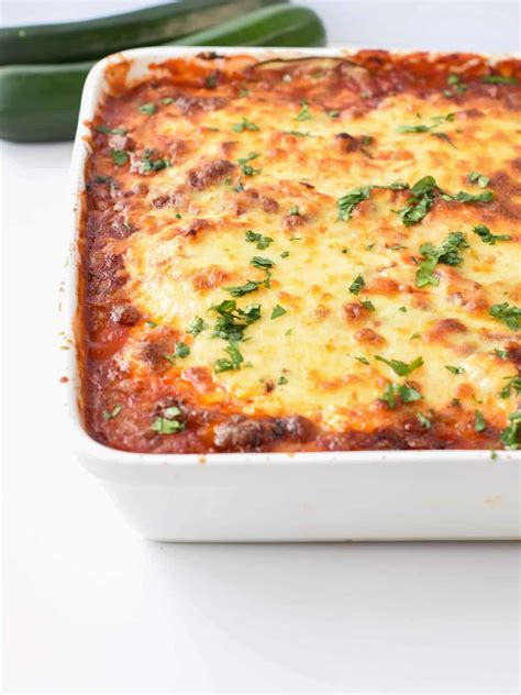 No Noodle Zucchini Lasagna Keto Gluten Free Sweet As Honey