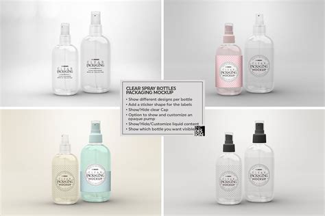 clear spray bottles packaging mockup packaging mockup bottle packaging spray bottle