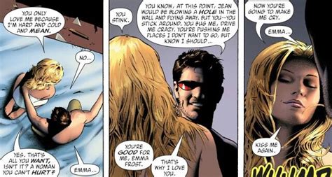 You Re Going To Make Me Cry Emma Frost Scott Summers Emma Frost Comic Book Superheroes