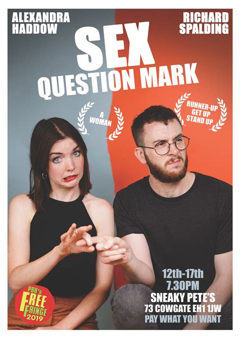 Sex Question Mark Comedy Poster Awards 2019