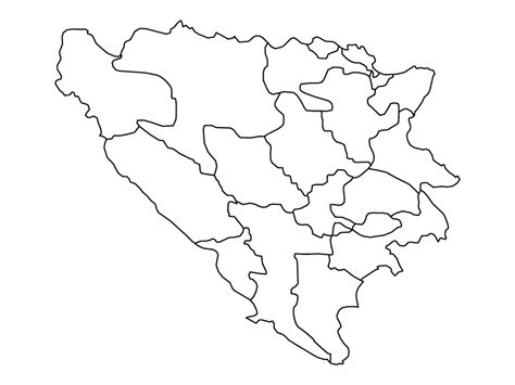 Bosnia And Herzegovina Political Map Blank Maps Repo