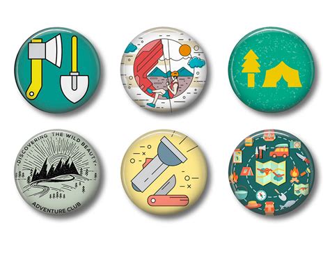 Outdoor Flair Pins Outdoor Flair Buttons Camping Flair Pins Etsy