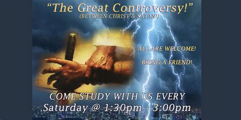 The Great Controversy A Bible History And Prophecy Class Pasadena