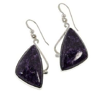 HSN Jay King Sterling Silver Purple Lepidolite Drop Earrings EBay