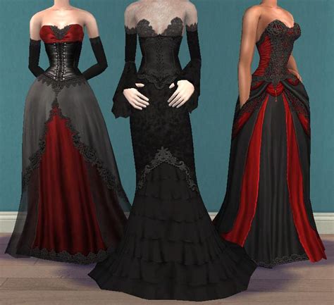 Stardust Vampire Gown Sims 4 Dresses Sims 4 Mods Clothes