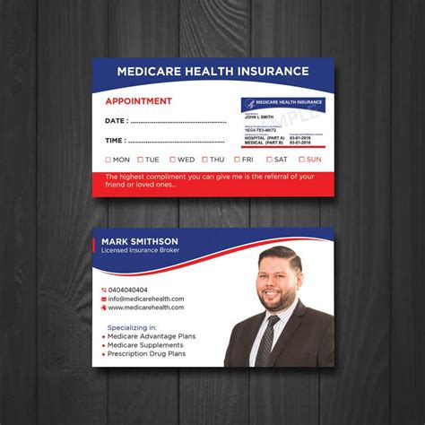 Design A Business Card With A Medicare Theme Freelancer