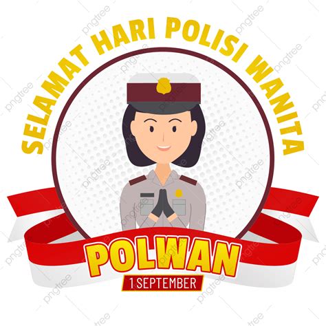 Selamat Hari Polisi Wanita Polwan 1 Września 2022 Png Wektor Polwan Wektor Ucapan Hari Polwan