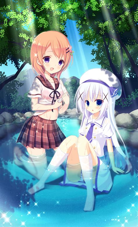 Ecchi Anime Erotic And Sexy Anime Girls Schoolgirls With Tits Water Girls Art