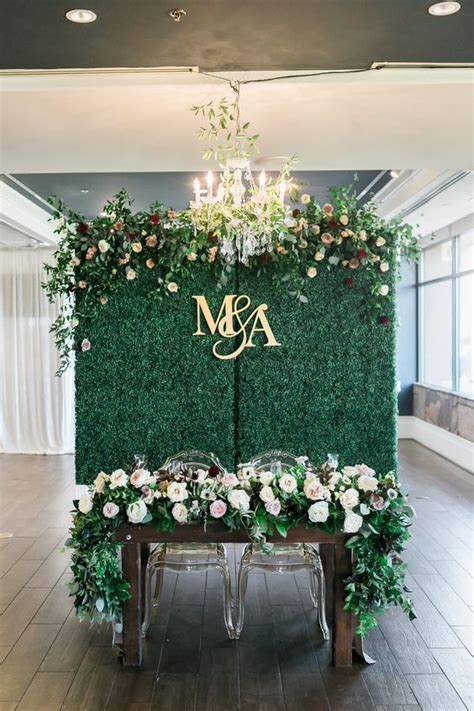 48 Gorgeous Ideas To Set Up A Wedding Backdrop Green Wedding
