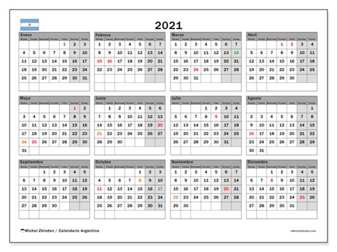 Anualmente difundimos los feriados que deberán respetar las aquí detallamos los que se aplicarán a 2021, publicados en la comunicación 88780 emitida el 17/12/20. Calendario 2021, Argentina - Michel Zbinden ES