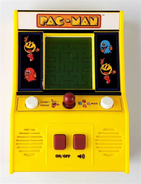 Pac Man Retro Mini Arcade Handheld Game Classic Play 2 Modes J1 For